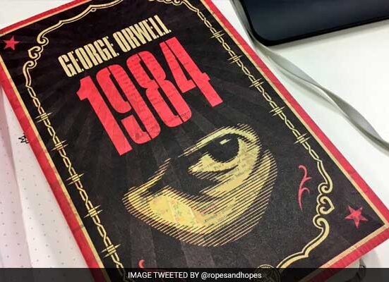 1984 by George Orwell book cover.