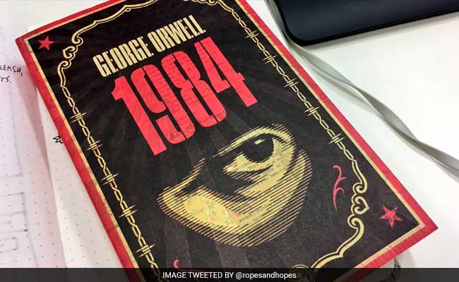 1984 by George Orwell book cover.