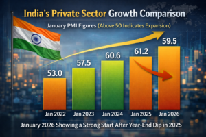 the year wise comparison:
Jan 2022: 53
Jan 2023: 57.5
Jan 2024: 60.6
Jan 2025: 61.2
Jan 2026: 59.5*