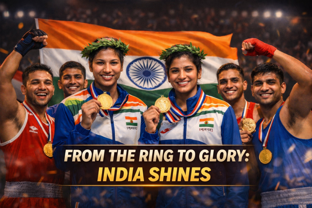 india won 9 gold medal at boxam.