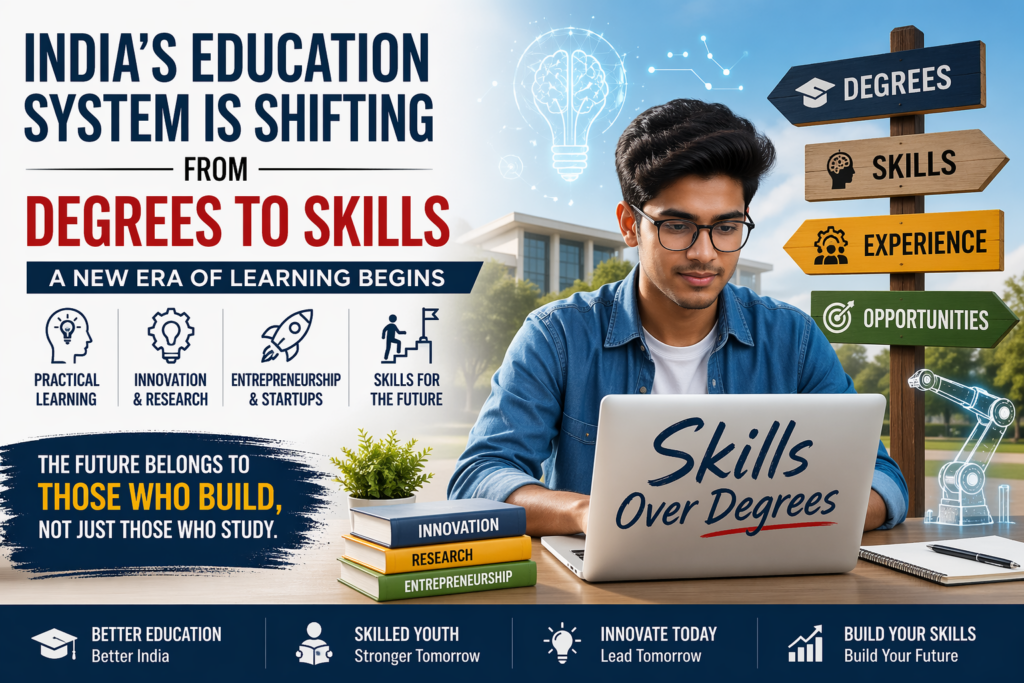 skill-based education in India focusing on practical learning and innovation