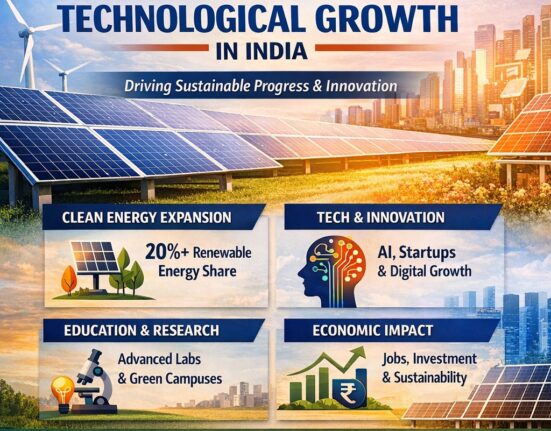 Renewable Energy and Technological Growth in India infographic