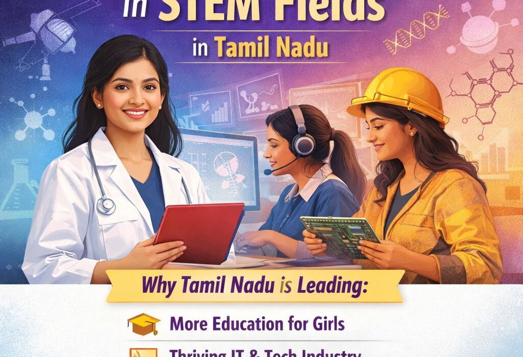 Women Driving STEM Growth in India infographic