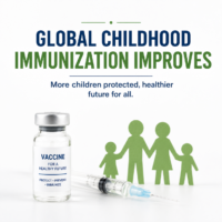 Global childhood immunization improves in 2025, protecting millions more children.