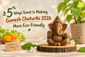 Eco-friendly Ganesh idol for Ganesh Chaturthi 2026 in Surat